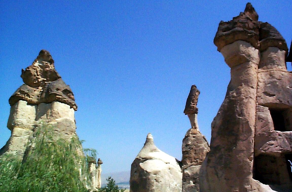 Chimney-shaped rocks in Pasbag, Cappadocia, Turkey